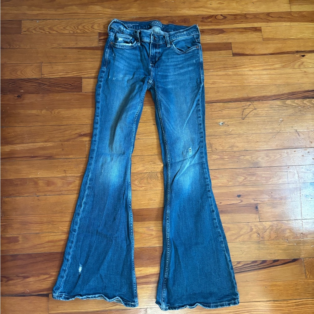 Arizona Jean Company Women's Flare Jeans in Classic Blue